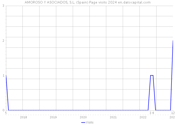 AMOROSO Y ASOCIADOS, S.L. (Spain) Page visits 2024 