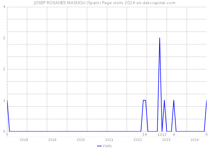 JOSEP ROSANES MASNOU (Spain) Page visits 2024 