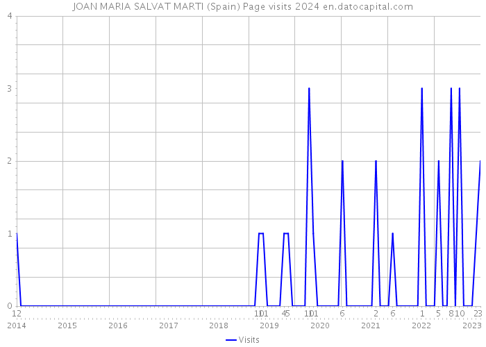JOAN MARIA SALVAT MARTI (Spain) Page visits 2024 
