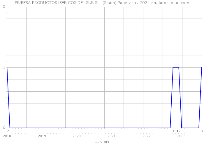PRIBESA PRODUCTOS IBERICOS DEL SUR SLL (Spain) Page visits 2024 