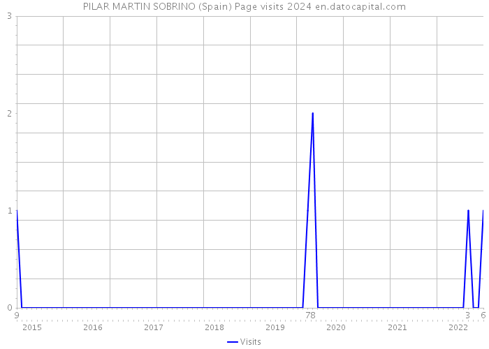 PILAR MARTIN SOBRINO (Spain) Page visits 2024 