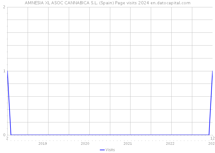 AMNESIA XL ASOC CANNABICA S.L. (Spain) Page visits 2024 