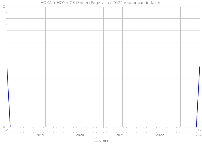 HOYA Y HOYA CB (Spain) Page visits 2024 