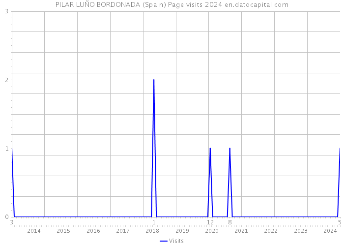 PILAR LUÑO BORDONADA (Spain) Page visits 2024 