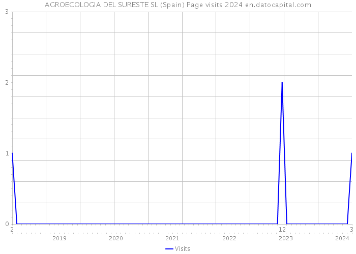 AGROECOLOGIA DEL SURESTE SL (Spain) Page visits 2024 