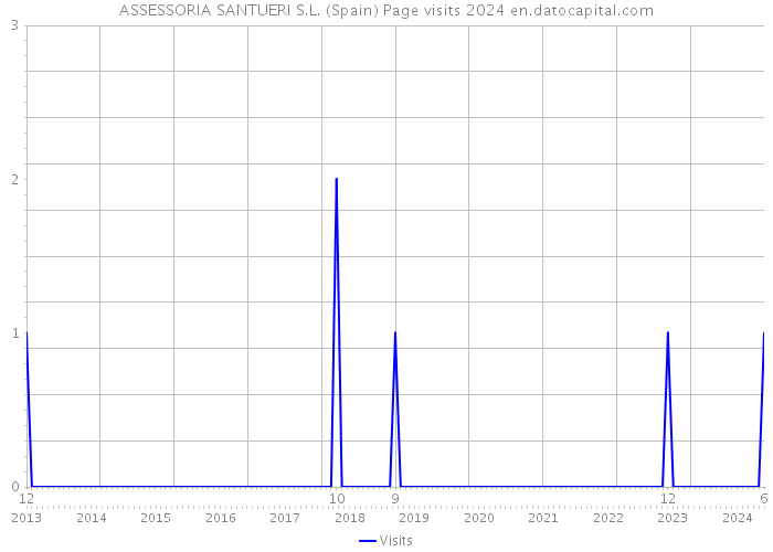 ASSESSORIA SANTUERI S.L. (Spain) Page visits 2024 