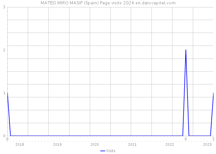 MATEO MIRO MASIP (Spain) Page visits 2024 