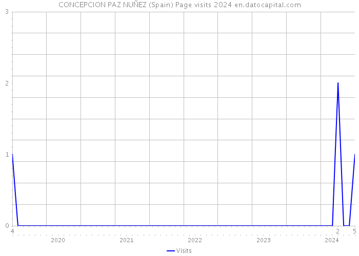 CONCEPCION PAZ NUÑEZ (Spain) Page visits 2024 