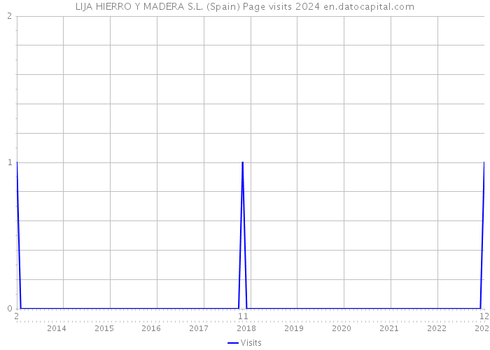 LIJA HIERRO Y MADERA S.L. (Spain) Page visits 2024 