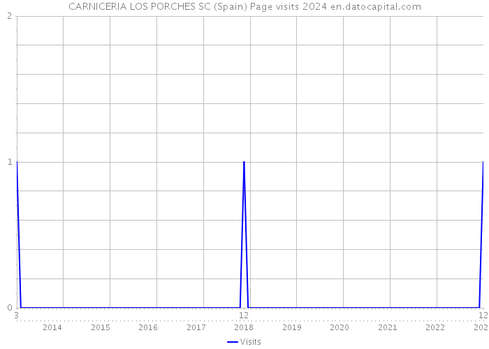 CARNICERIA LOS PORCHES SC (Spain) Page visits 2024 