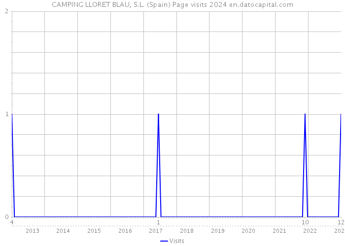 CAMPING LLORET BLAU, S.L. (Spain) Page visits 2024 