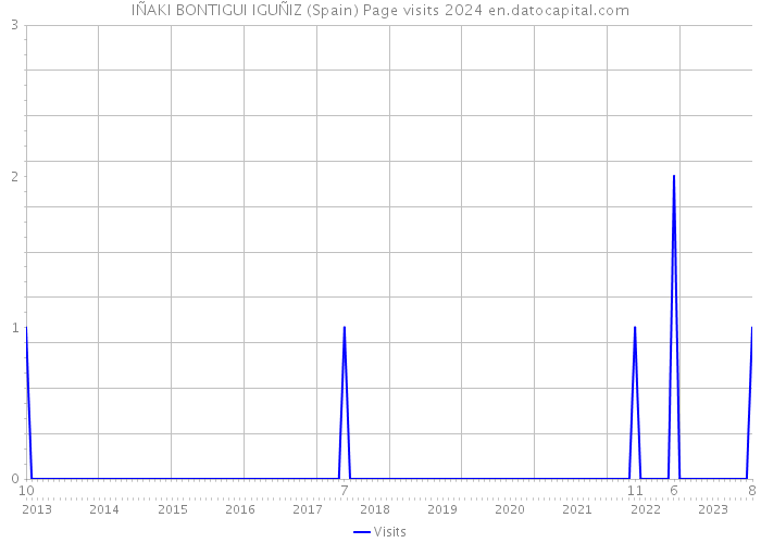 IÑAKI BONTIGUI IGUÑIZ (Spain) Page visits 2024 