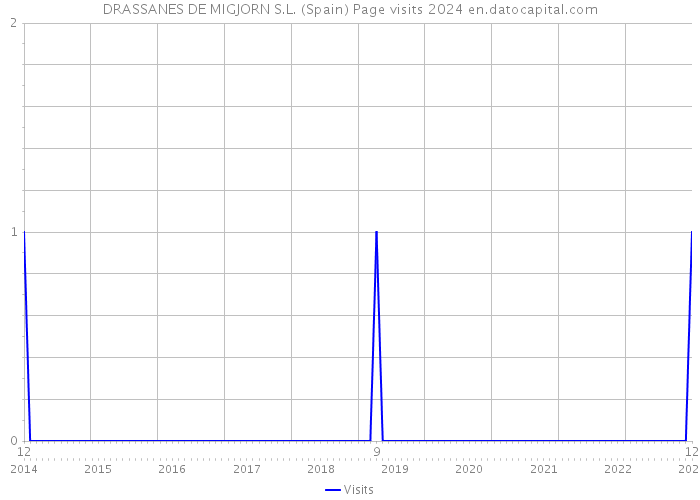 DRASSANES DE MIGJORN S.L. (Spain) Page visits 2024 