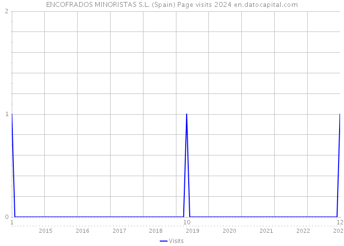ENCOFRADOS MINORISTAS S.L. (Spain) Page visits 2024 