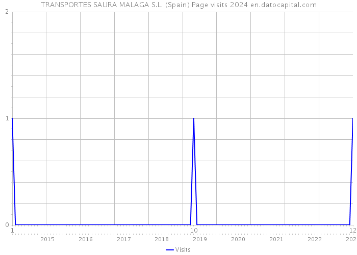 TRANSPORTES SAURA MALAGA S.L. (Spain) Page visits 2024 