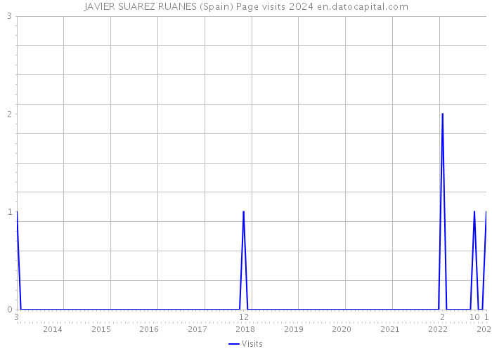 JAVIER SUAREZ RUANES (Spain) Page visits 2024 