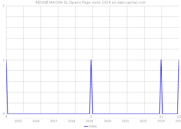 REGINE MAGNA SL (Spain) Page visits 2024 