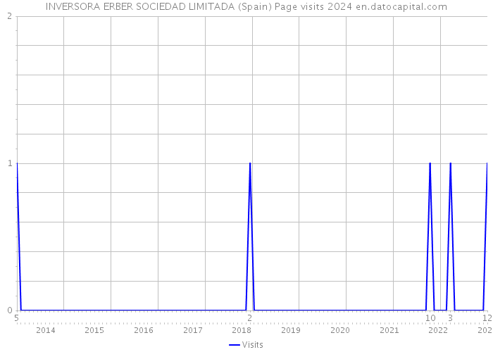 INVERSORA ERBER SOCIEDAD LIMITADA (Spain) Page visits 2024 