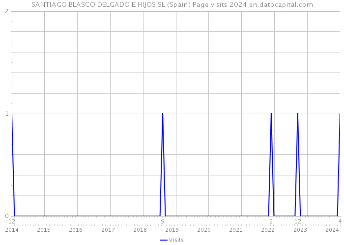 SANTIAGO BLASCO DELGADO E HIJOS SL (Spain) Page visits 2024 