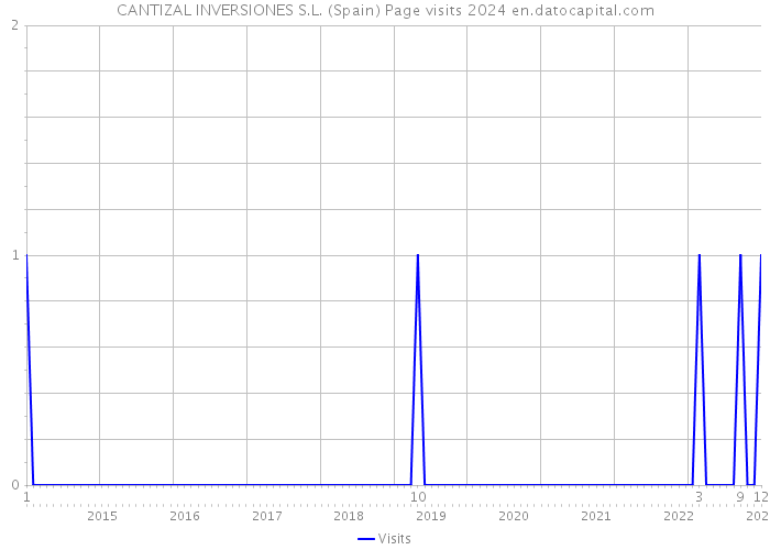 CANTIZAL INVERSIONES S.L. (Spain) Page visits 2024 