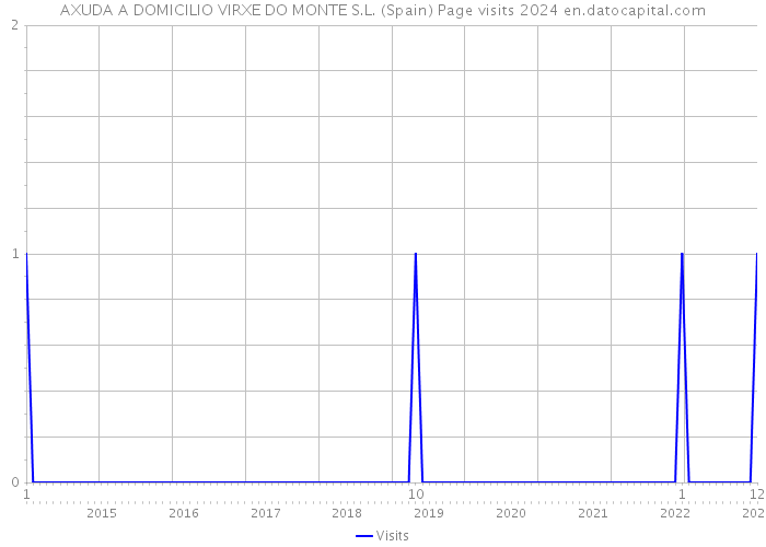 AXUDA A DOMICILIO VIRXE DO MONTE S.L. (Spain) Page visits 2024 