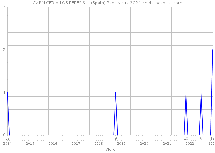 CARNICERIA LOS PEPES S.L. (Spain) Page visits 2024 