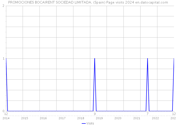 PROMOCIONES BOCAIRENT SOCIEDAD LIMITADA. (Spain) Page visits 2024 