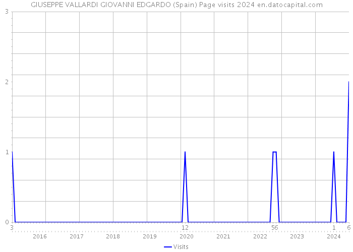 GIUSEPPE VALLARDI GIOVANNI EDGARDO (Spain) Page visits 2024 