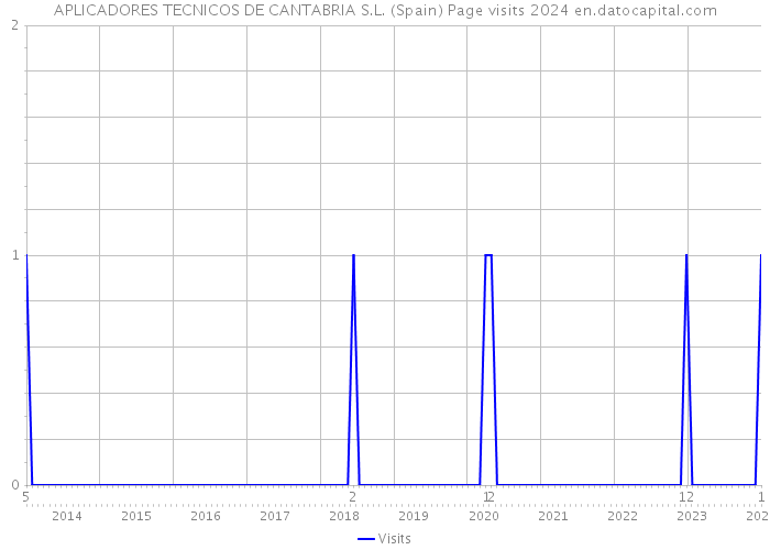 APLICADORES TECNICOS DE CANTABRIA S.L. (Spain) Page visits 2024 