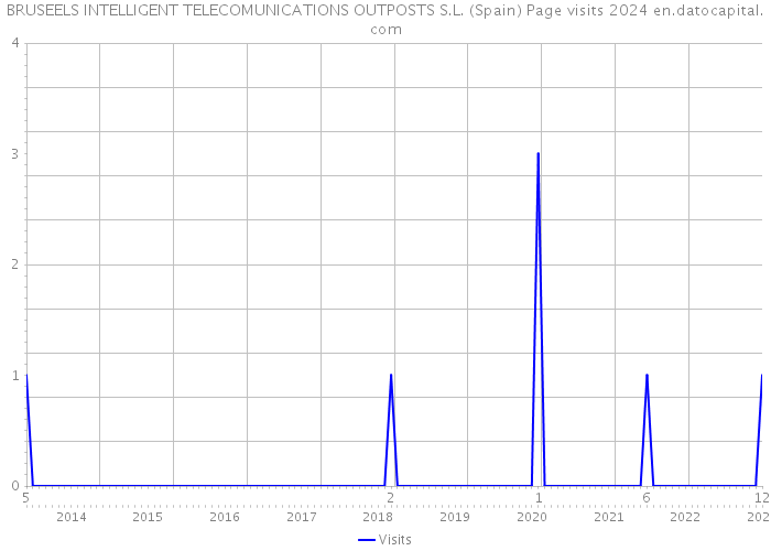 BRUSEELS INTELLIGENT TELECOMUNICATIONS OUTPOSTS S.L. (Spain) Page visits 2024 