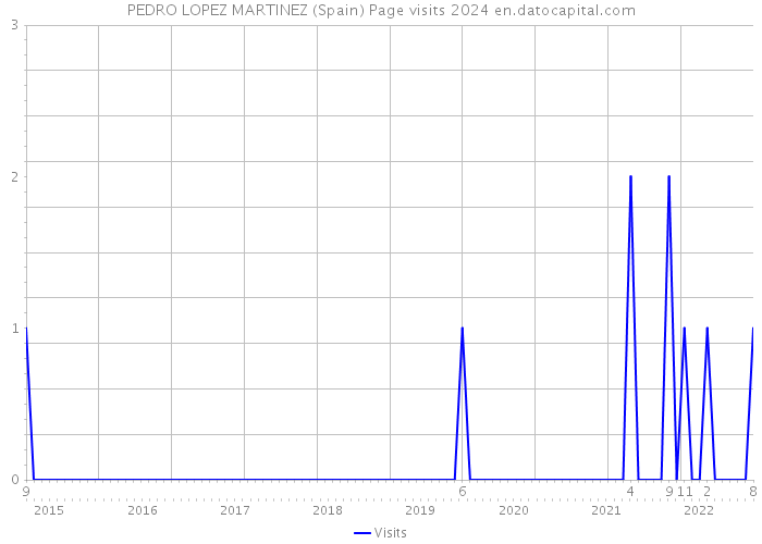 PEDRO LOPEZ MARTINEZ (Spain) Page visits 2024 