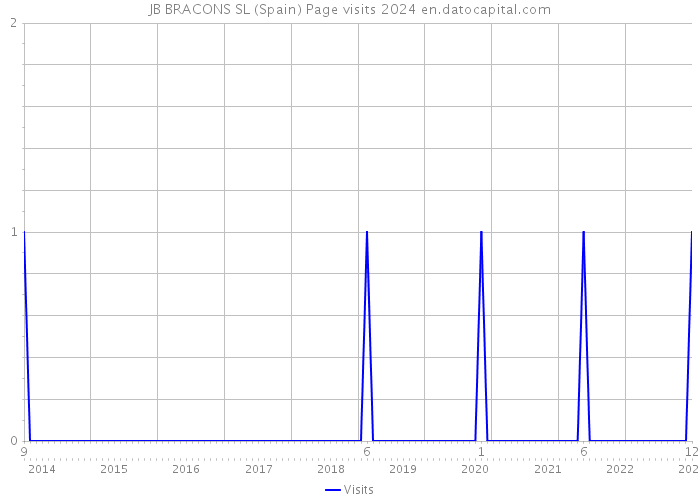 JB BRACONS SL (Spain) Page visits 2024 