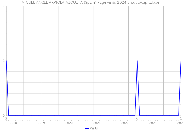 MIGUEL ANGEL ARRIOLA AZQUETA (Spain) Page visits 2024 