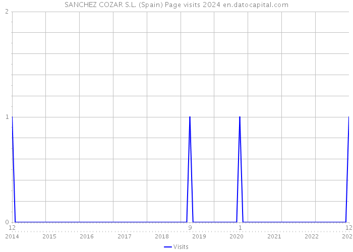 SANCHEZ COZAR S.L. (Spain) Page visits 2024 