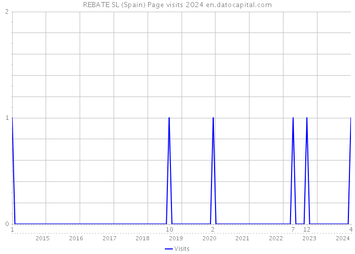 REBATE SL (Spain) Page visits 2024 