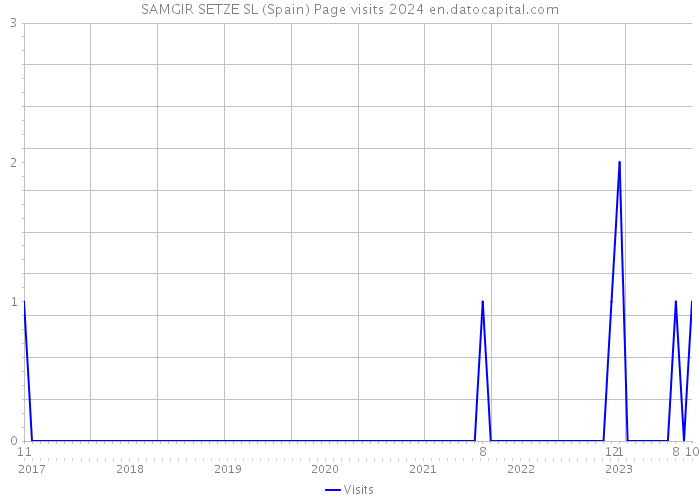 SAMGIR SETZE SL (Spain) Page visits 2024 