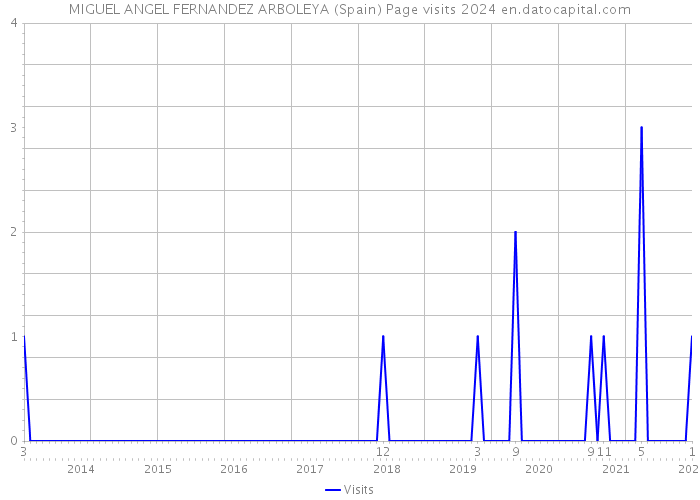 MIGUEL ANGEL FERNANDEZ ARBOLEYA (Spain) Page visits 2024 