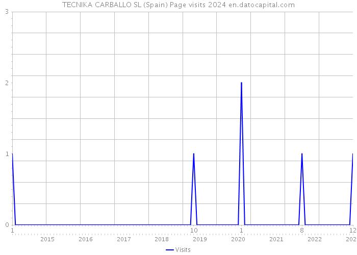 TECNIKA CARBALLO SL (Spain) Page visits 2024 