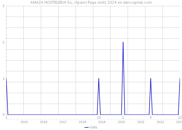 AMAZA HOSTELERIA S.L. (Spain) Page visits 2024 