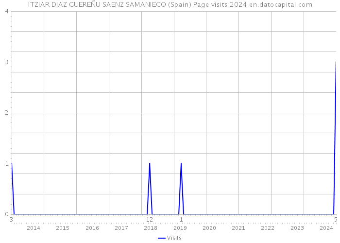 ITZIAR DIAZ GUEREÑU SAENZ SAMANIEGO (Spain) Page visits 2024 