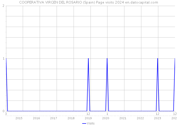 COOPERATIVA VIRGEN DEL ROSARIO (Spain) Page visits 2024 