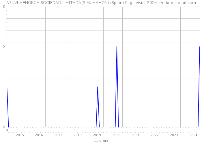 AZUVI MENORCA SOCIEDAD LIMITADA(R.M. MAHON) (Spain) Page visits 2024 