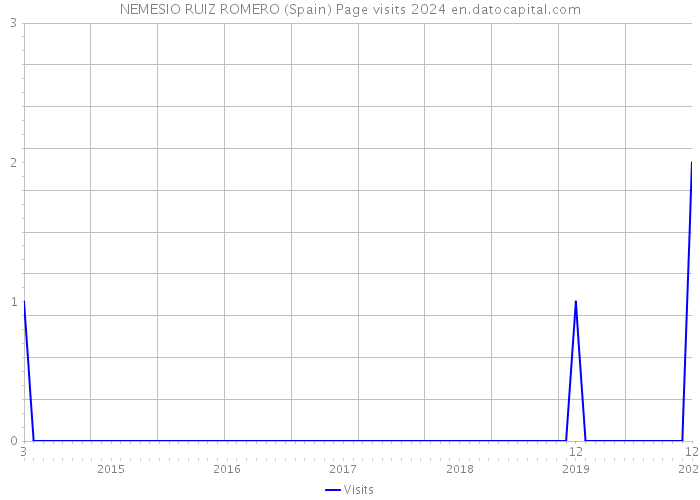 NEMESIO RUIZ ROMERO (Spain) Page visits 2024 