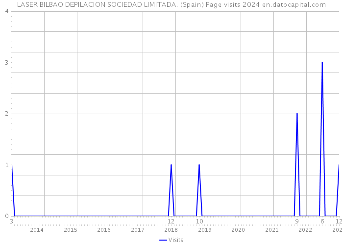 LASER BILBAO DEPILACION SOCIEDAD LIMITADA. (Spain) Page visits 2024 