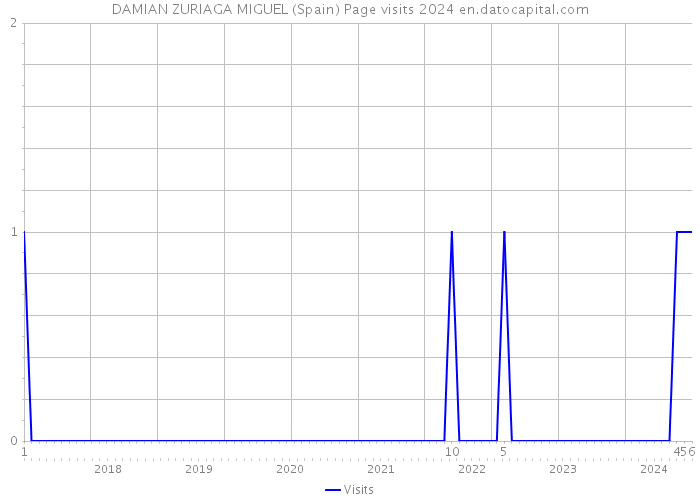 DAMIAN ZURIAGA MIGUEL (Spain) Page visits 2024 