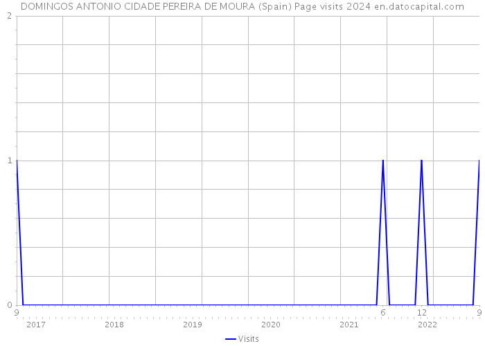 DOMINGOS ANTONIO CIDADE PEREIRA DE MOURA (Spain) Page visits 2024 