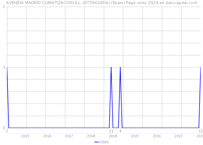AVENIDA MADRID CLIMATIZACION S.L. (EXTINGUIDA) (Spain) Page visits 2024 