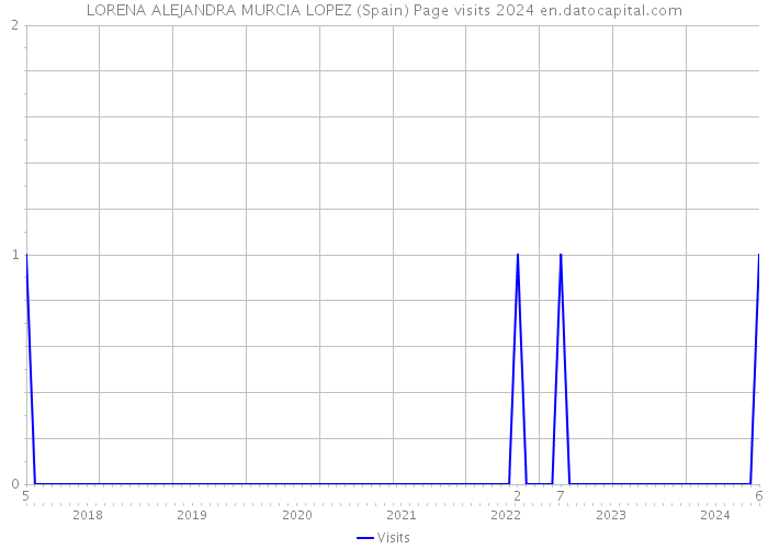 LORENA ALEJANDRA MURCIA LOPEZ (Spain) Page visits 2024 