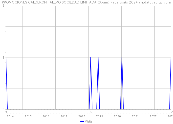 PROMOCIONES CALDERON FALERO SOCIEDAD LIMITADA (Spain) Page visits 2024 