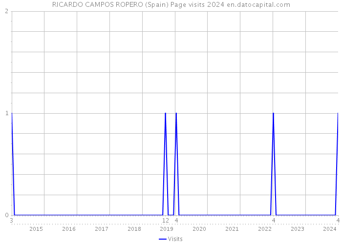 RICARDO CAMPOS ROPERO (Spain) Page visits 2024 